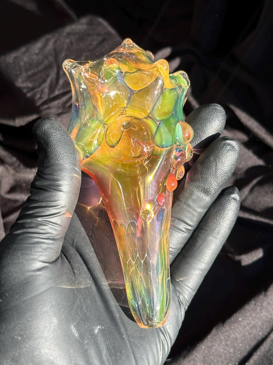 Blown Glass Conch Shell Sculpture