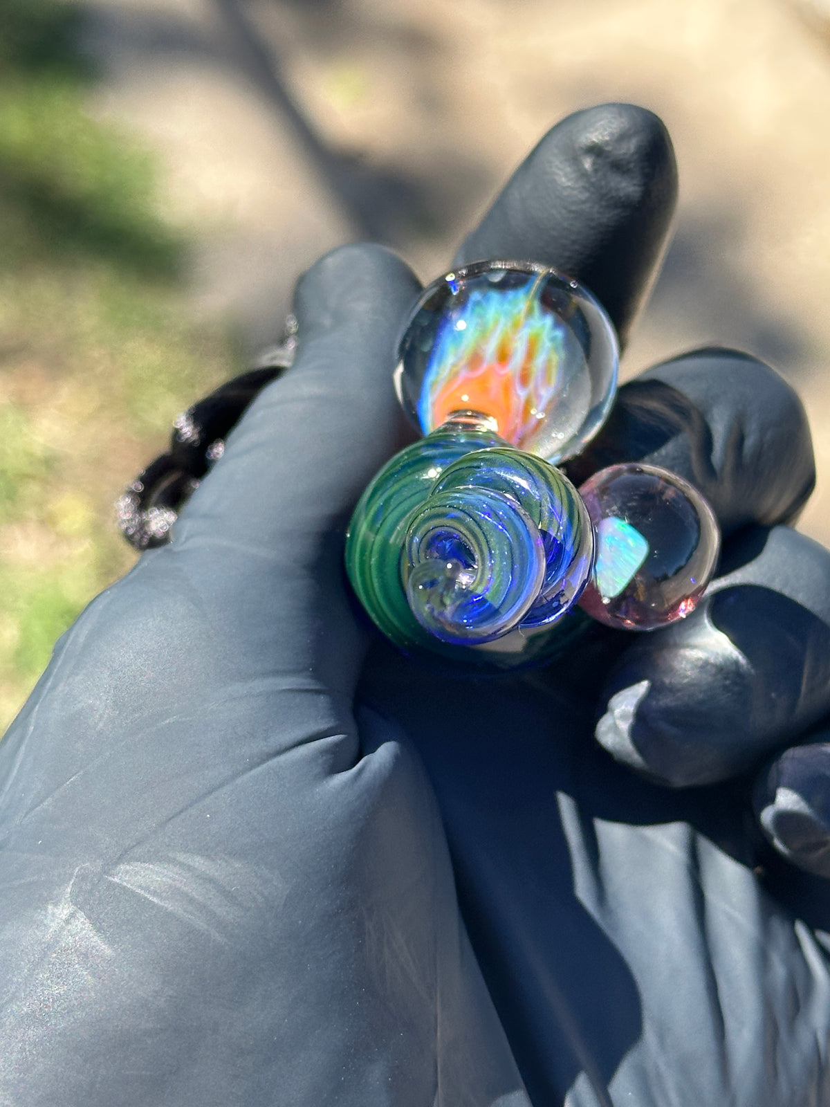 Twisty Fume Fish Scale Pendant