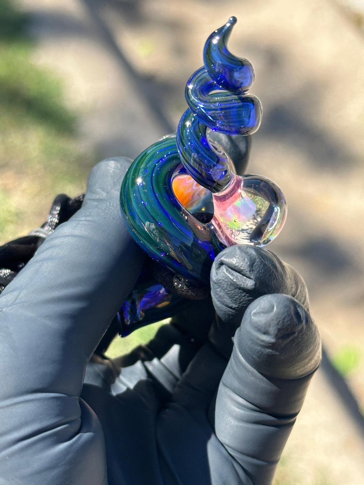 Twisty Fume Fish Scale Pendant