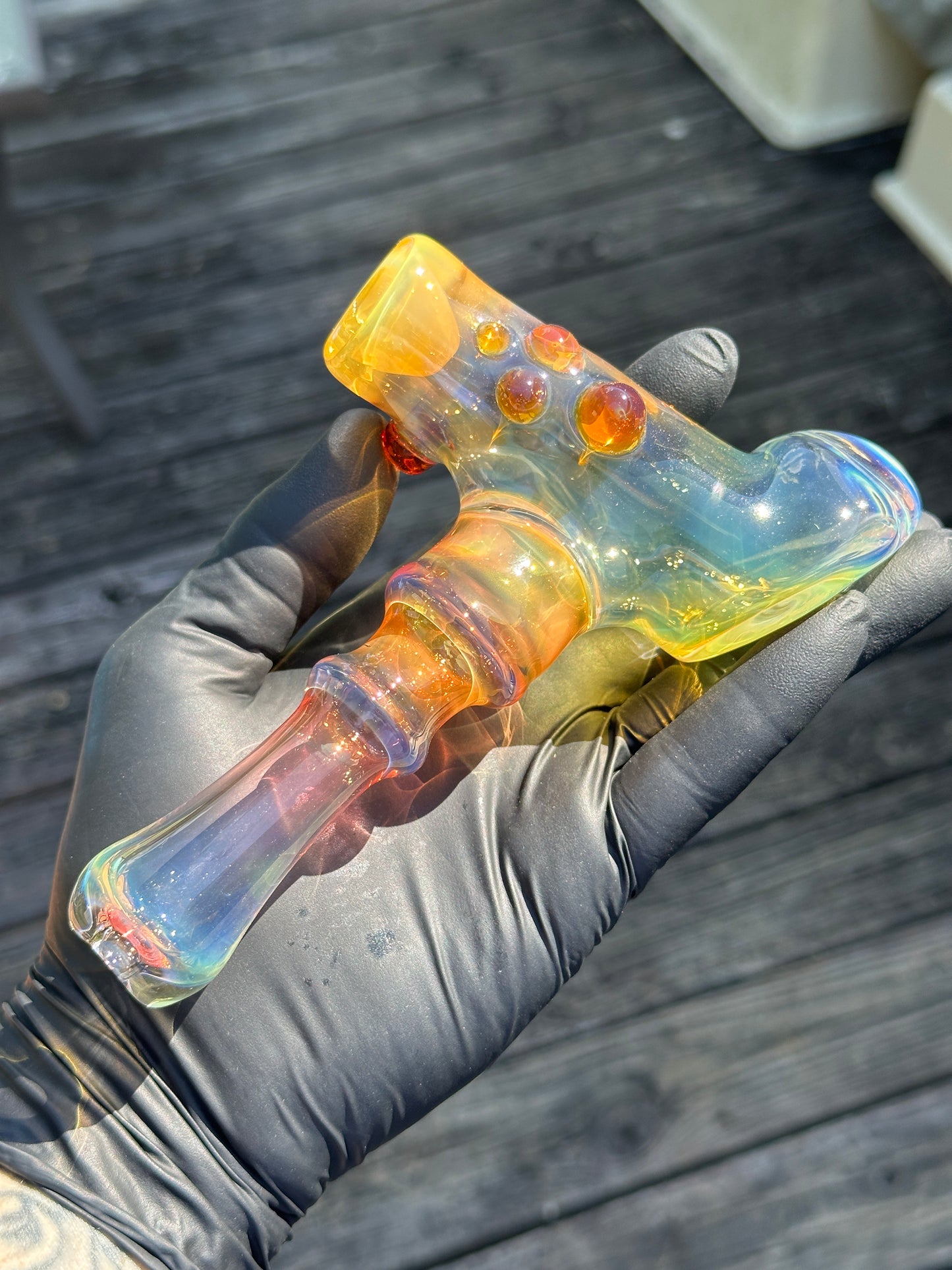 Gold and Silver Fumed dry hammer