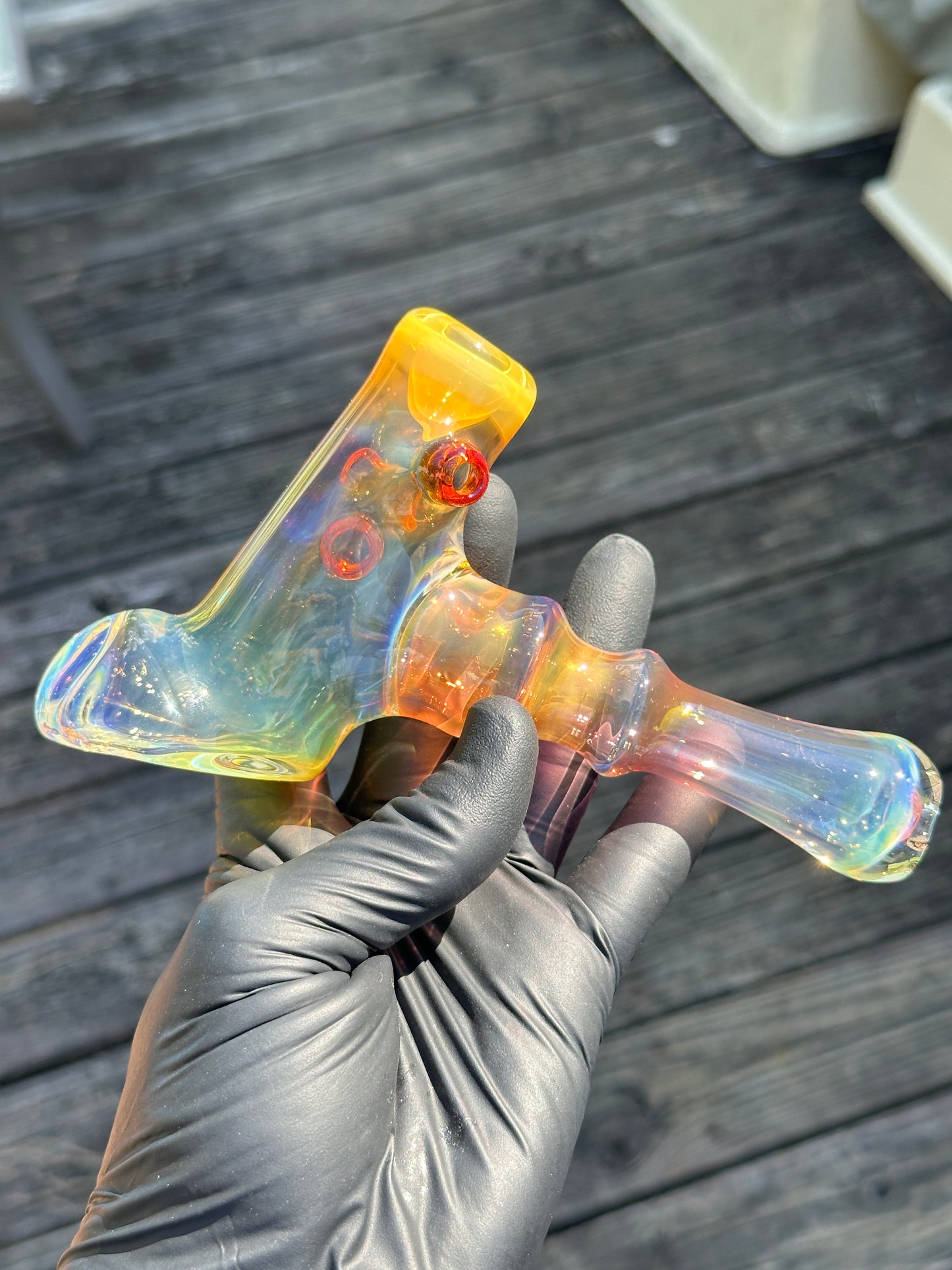 Gold and Silver Fumed dry hammer