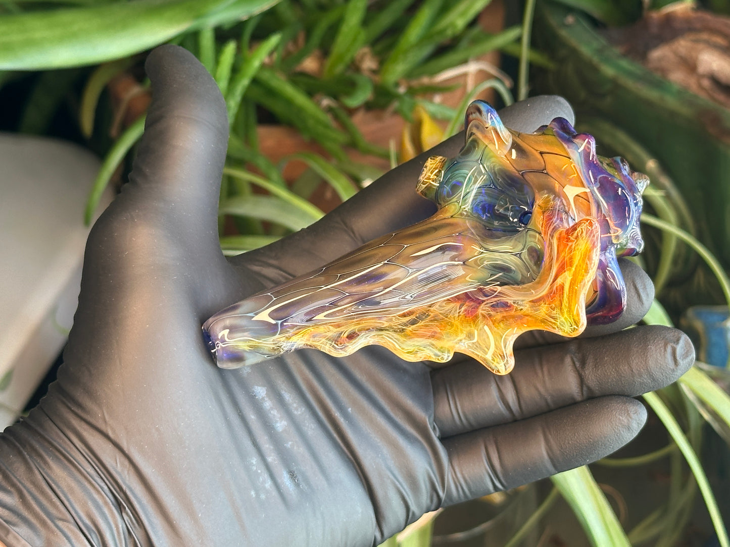 fume on cobalt scale pattern functional dry conch