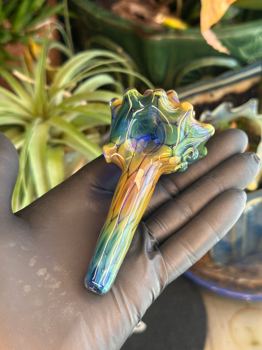 Fume on cobalt scale pattern dry function conch