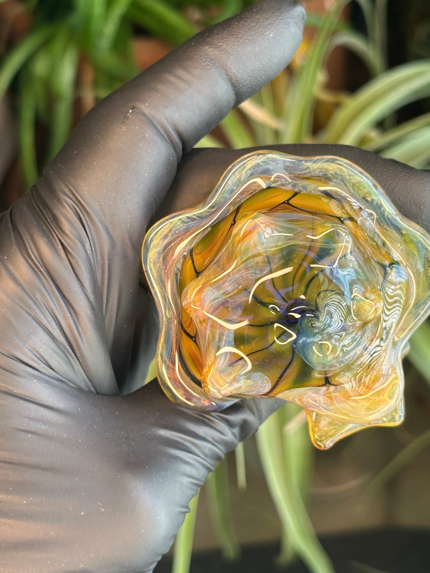 Fume on cobalt scale pattern functional dry conch