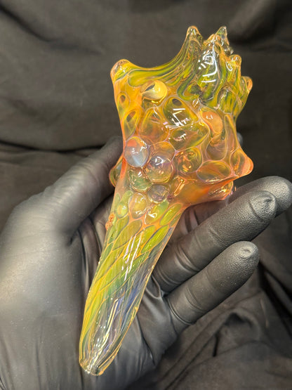 Blown Glass Conch Shell Sculpture