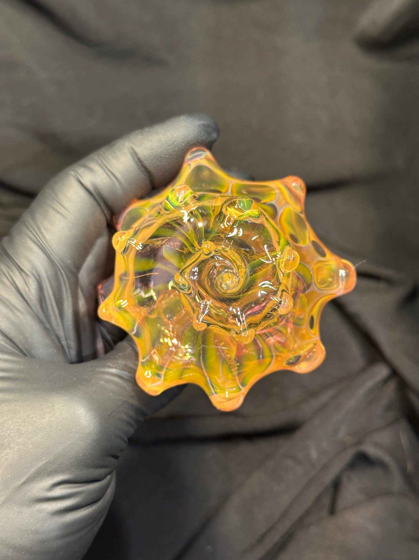 Blown Glass Conch Shell Sculpture