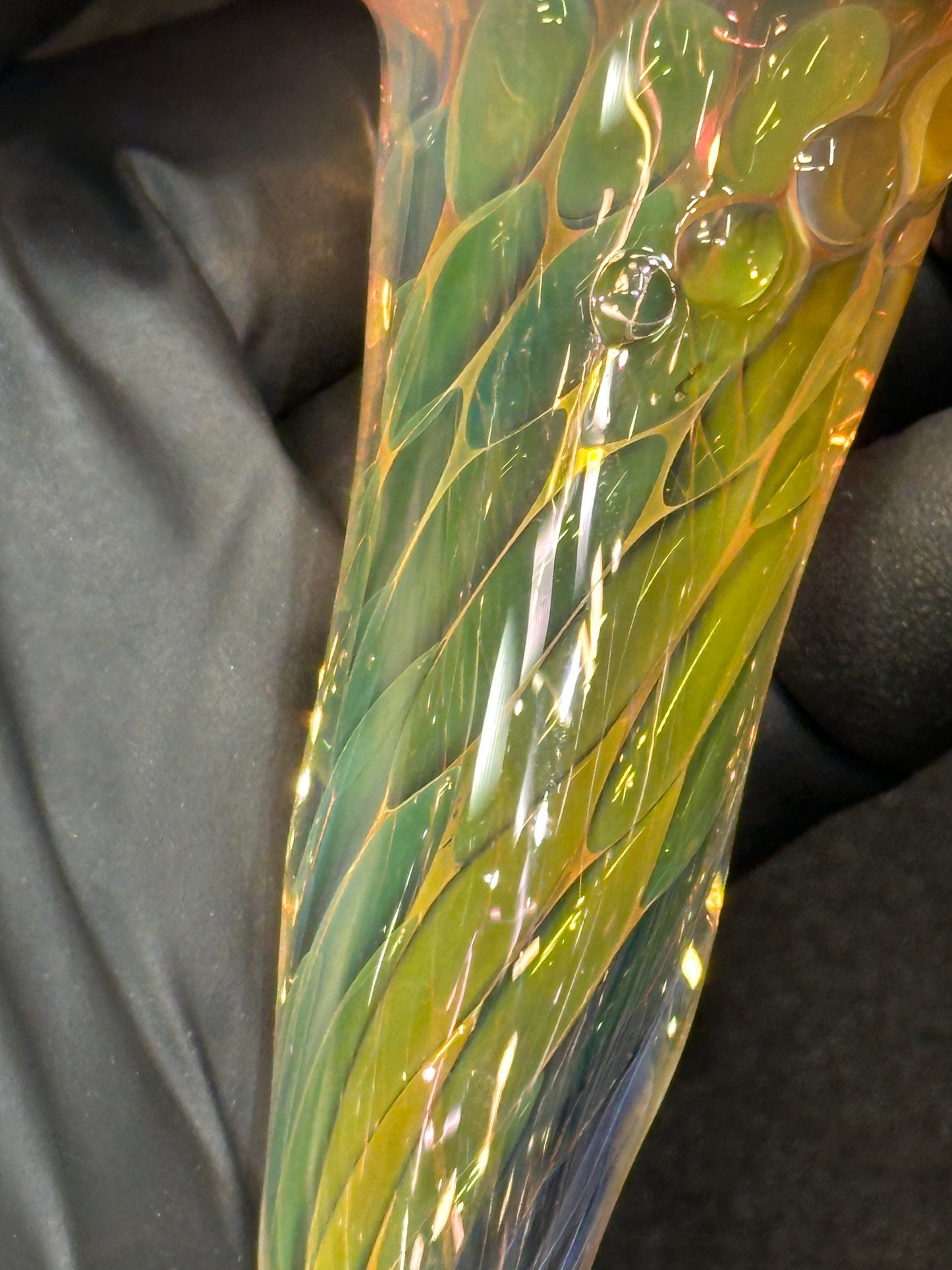 Blown Glass Conch Shell Sculpture