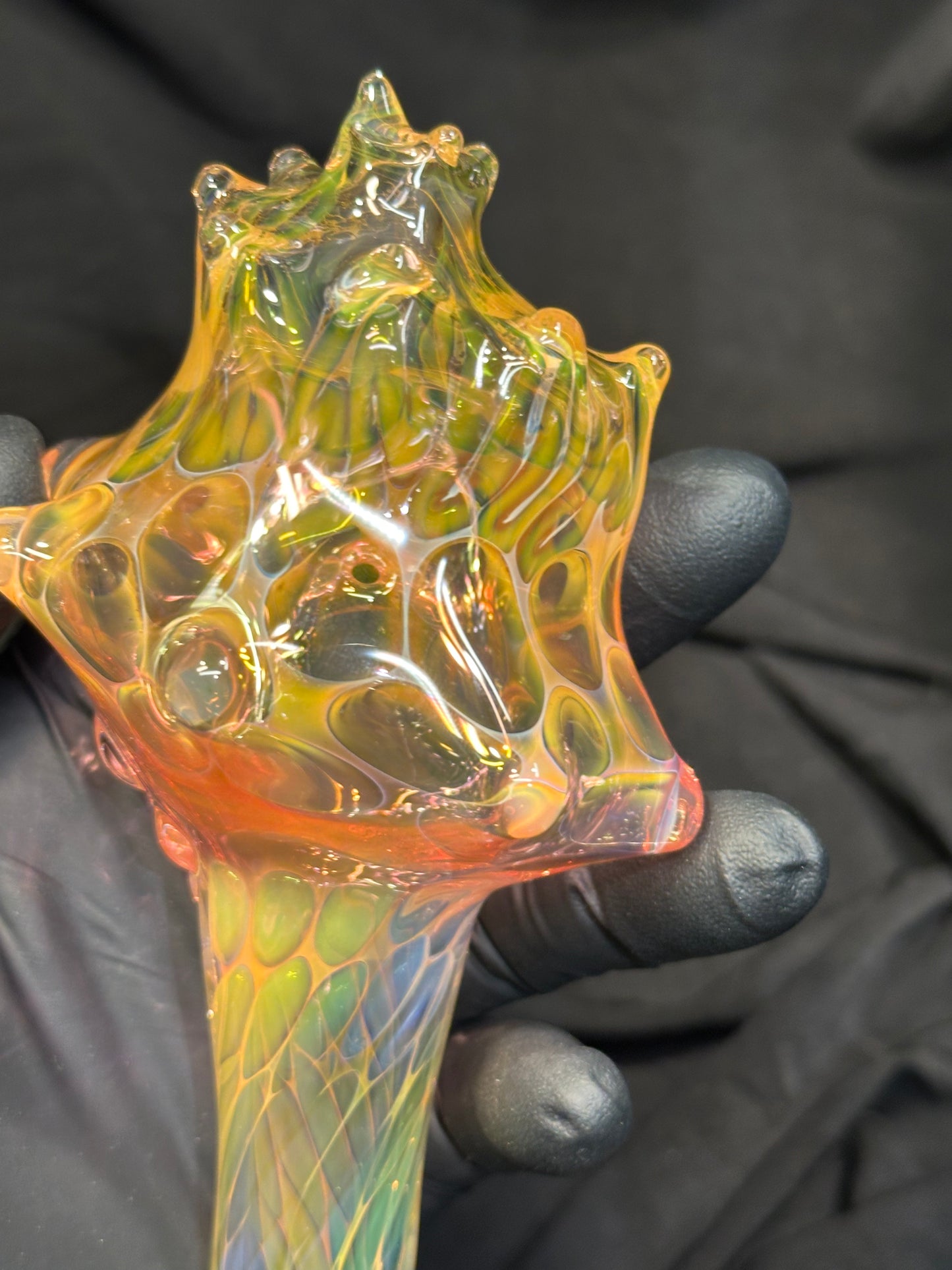 Blown Glass Conch Shell Sculpture