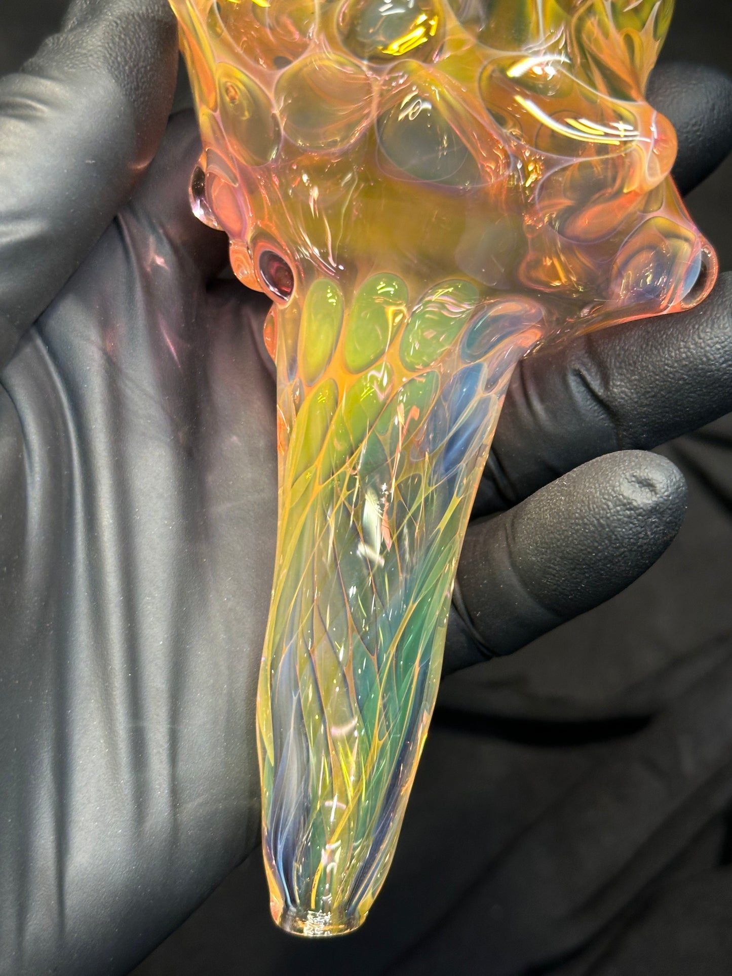 Blown Glass Conch Shell Sculpture
