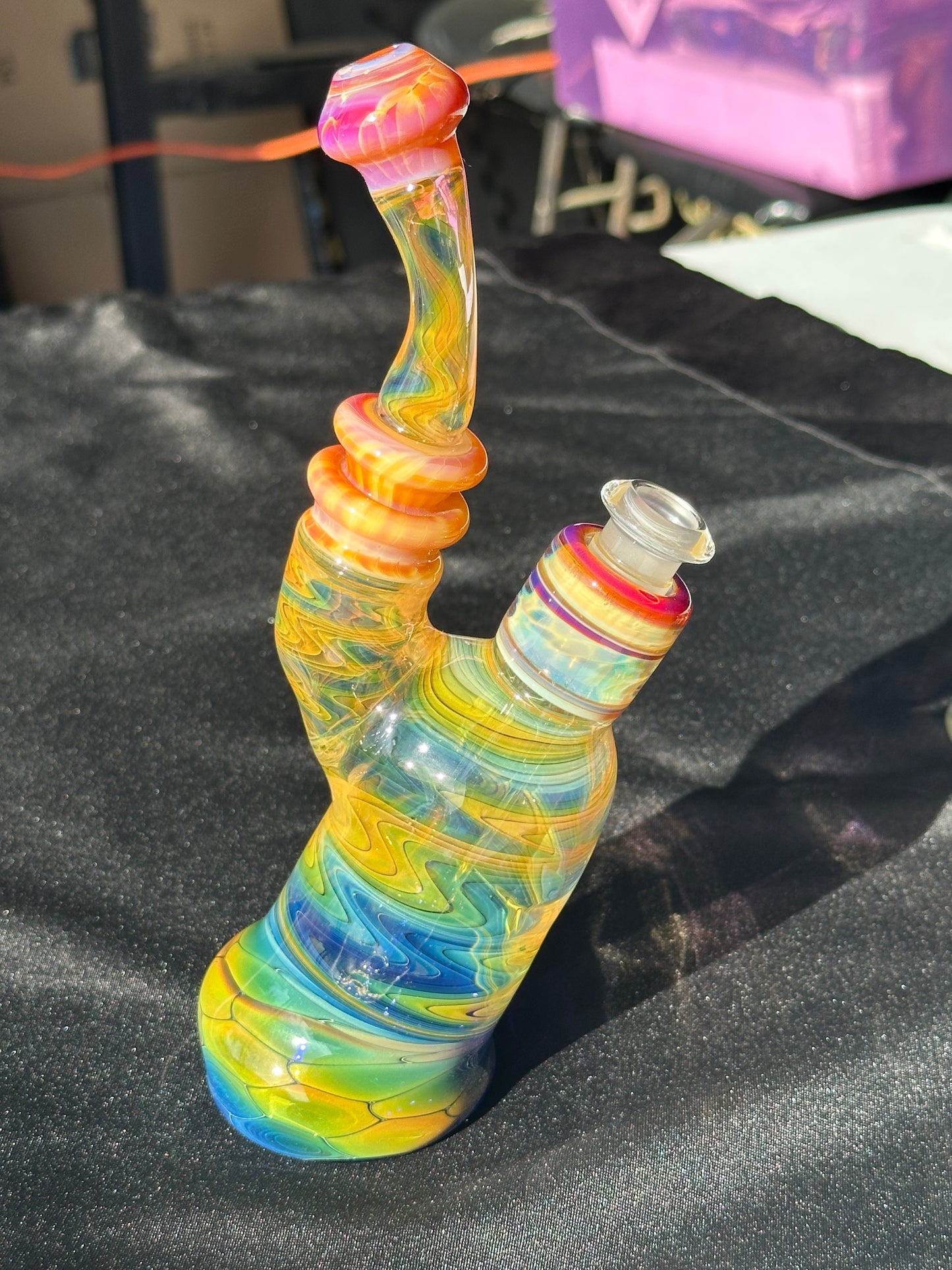 Fumed out Sherlock bubbler w/ 14mm removable