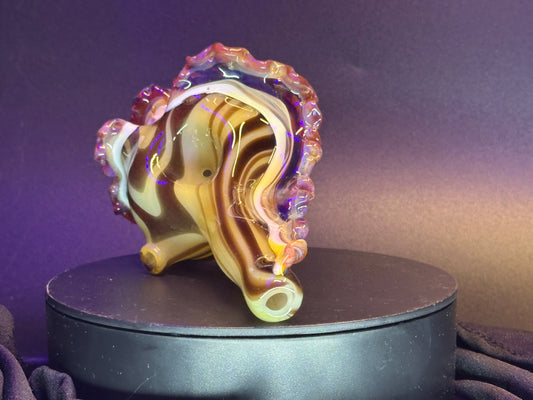 Woodgrain functional conch shell sculpture