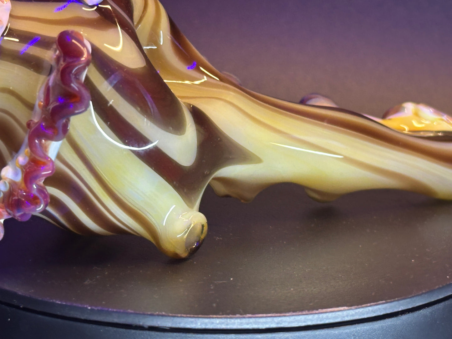 Woodgrain functional conch shell sculpture