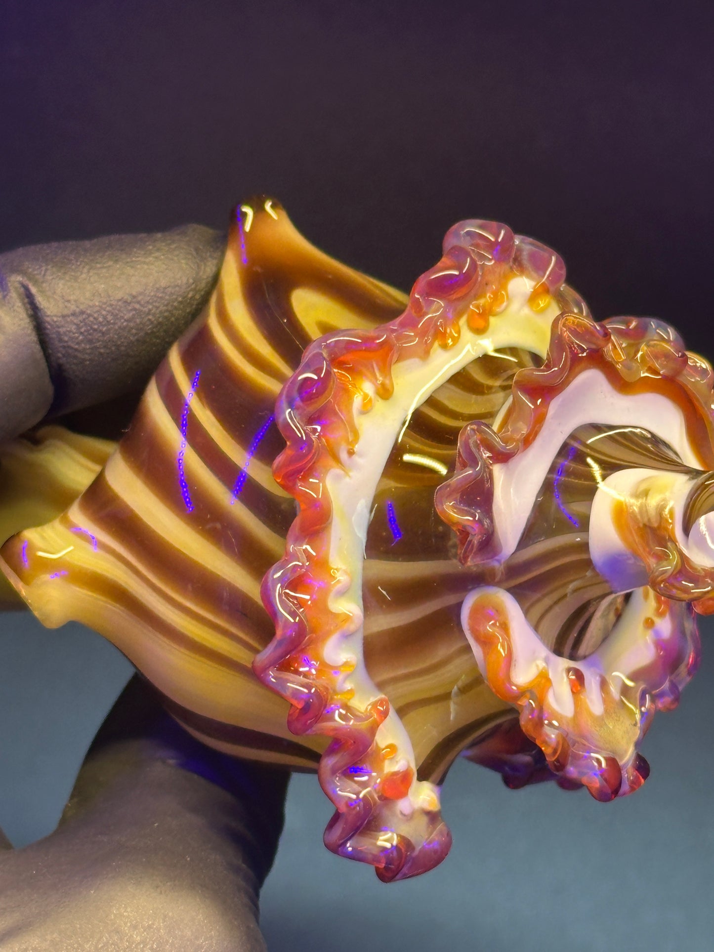 Woodgrain functional conch shell sculpture