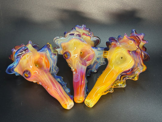 Functional shell sculpture in serendipity colorways