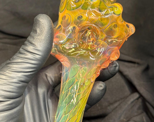 Blown Glass Conch Shell Sculpture